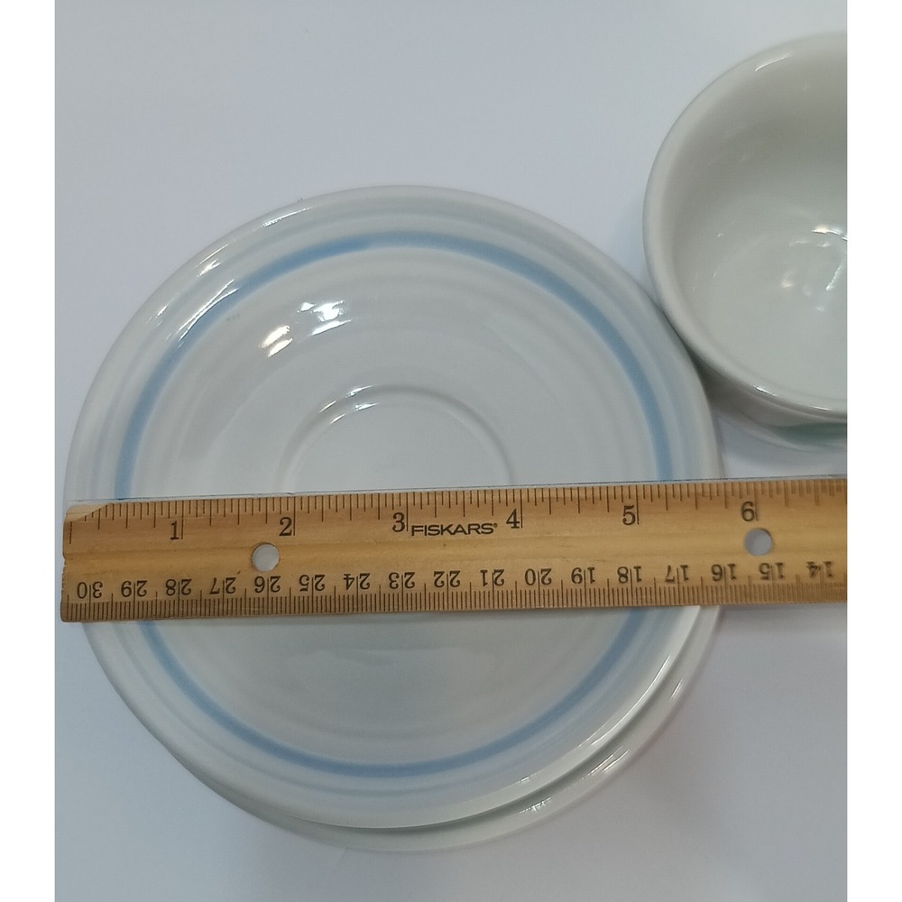 VINTAGE 80s japan Stoneware Tulipano Capri Cups Saucers cottagecore grandmacore - Picture 5 of 6